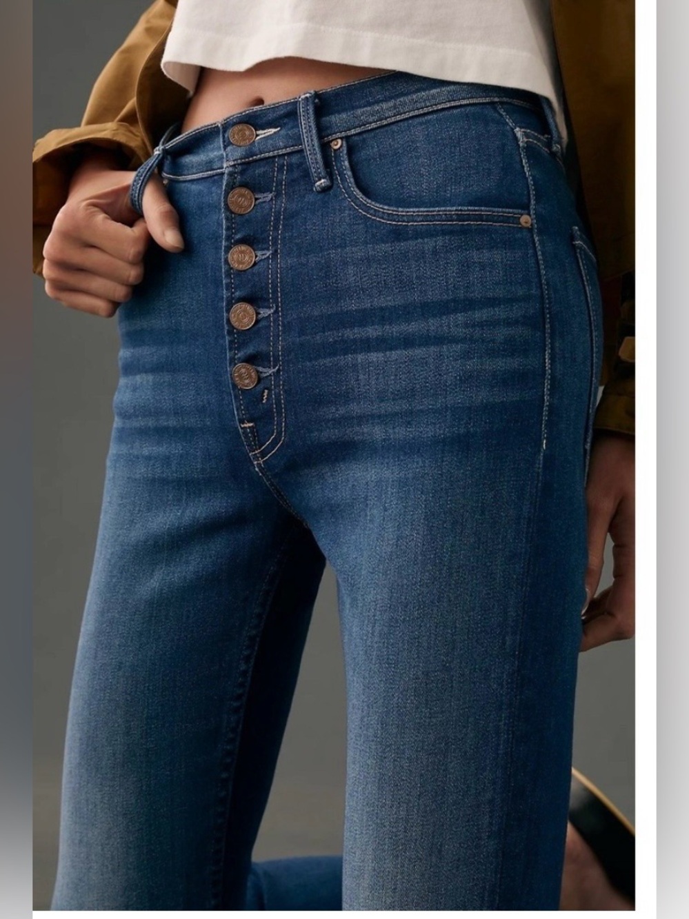MOTHER • The Pixie Rider Ankle jeans in Taxi!, size 27